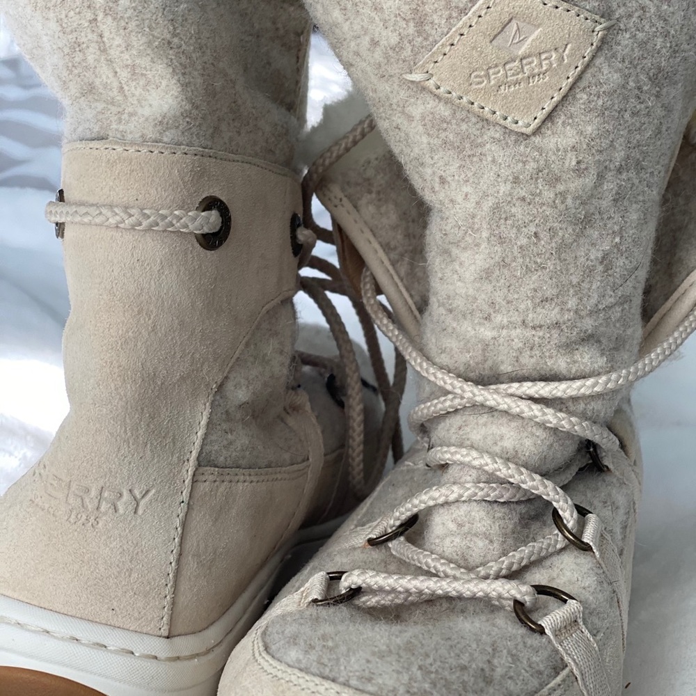 Sperry waterproof faux fur lined winter boots